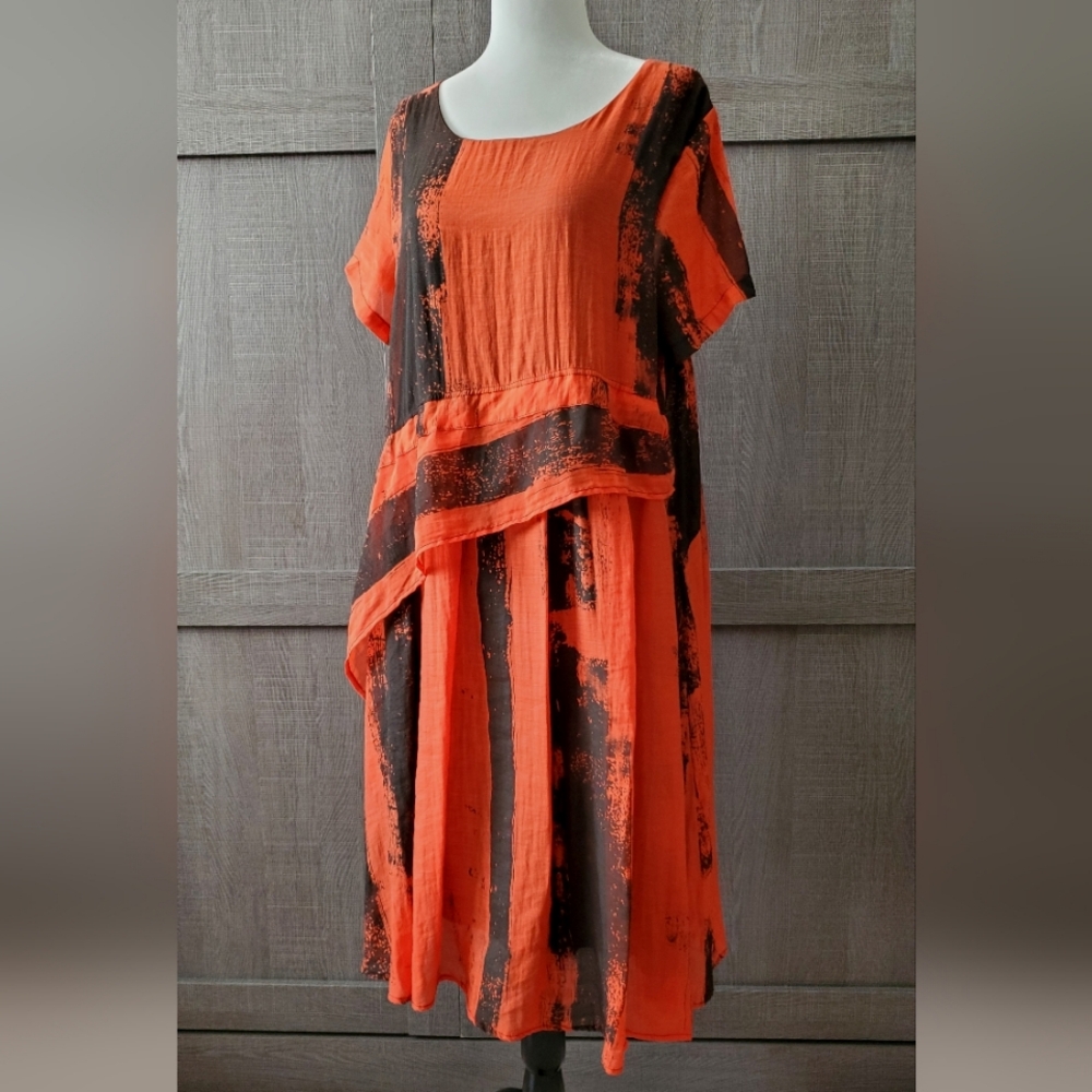 MISS CLARA PARIS Cotton Swing Dress